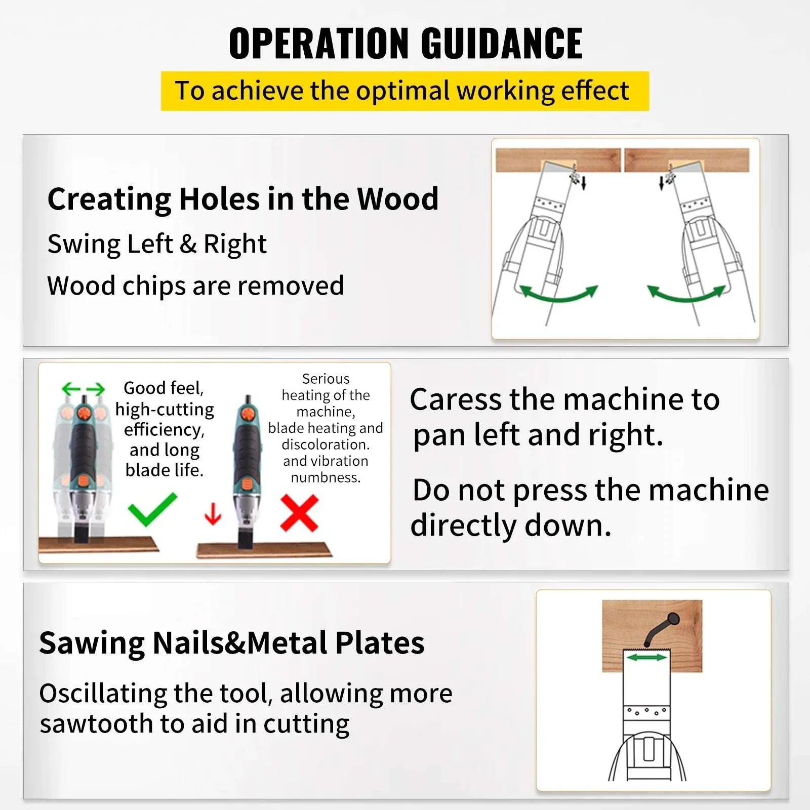 100PCS Oscillating Multitool Blades Kit for Wood Metal Plastic Cutting - Image 6