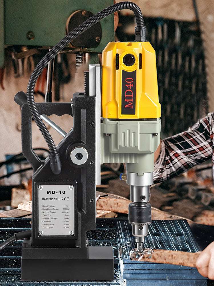 1100W Magnetic Drill Press with 12000N Base & 40mm Capacity - Image 8