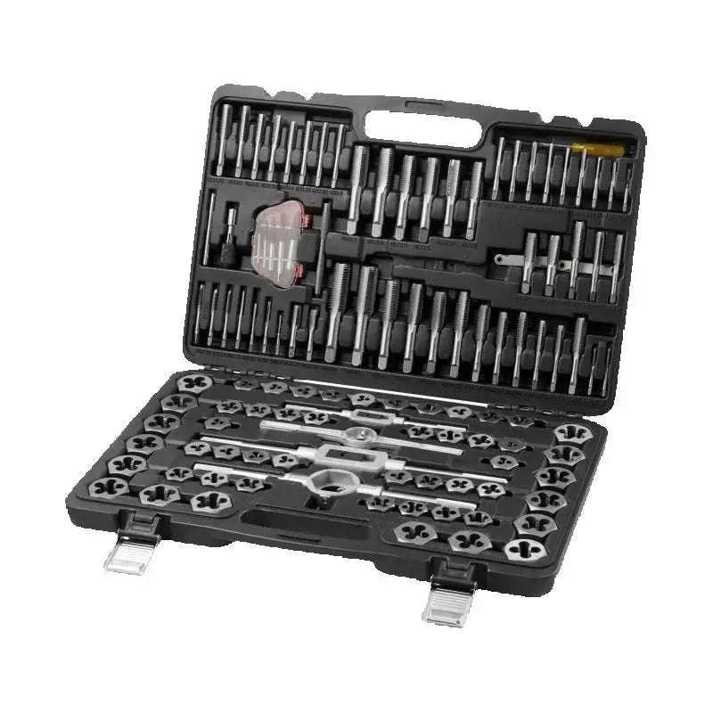 116-Piece Tap and Die Set Metric & SAE Threading Tool Kit