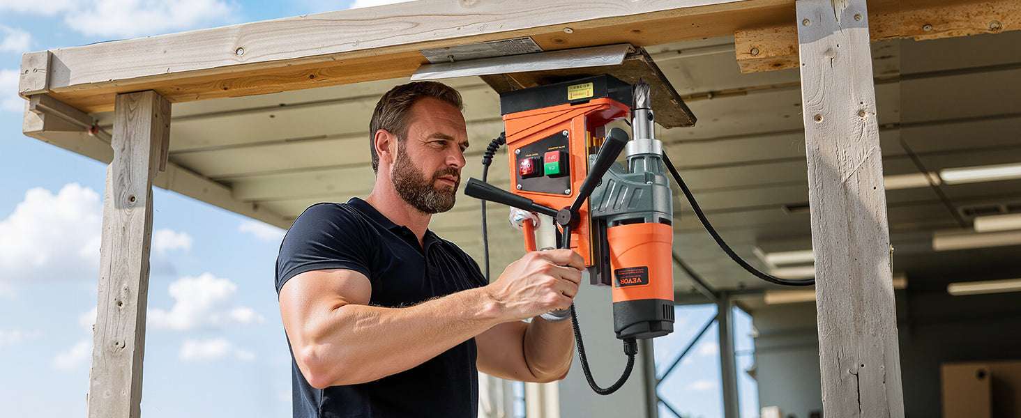 1450W Magnetic Drill Press with 11PCS Bits, 1.6in Capacity - Image 15