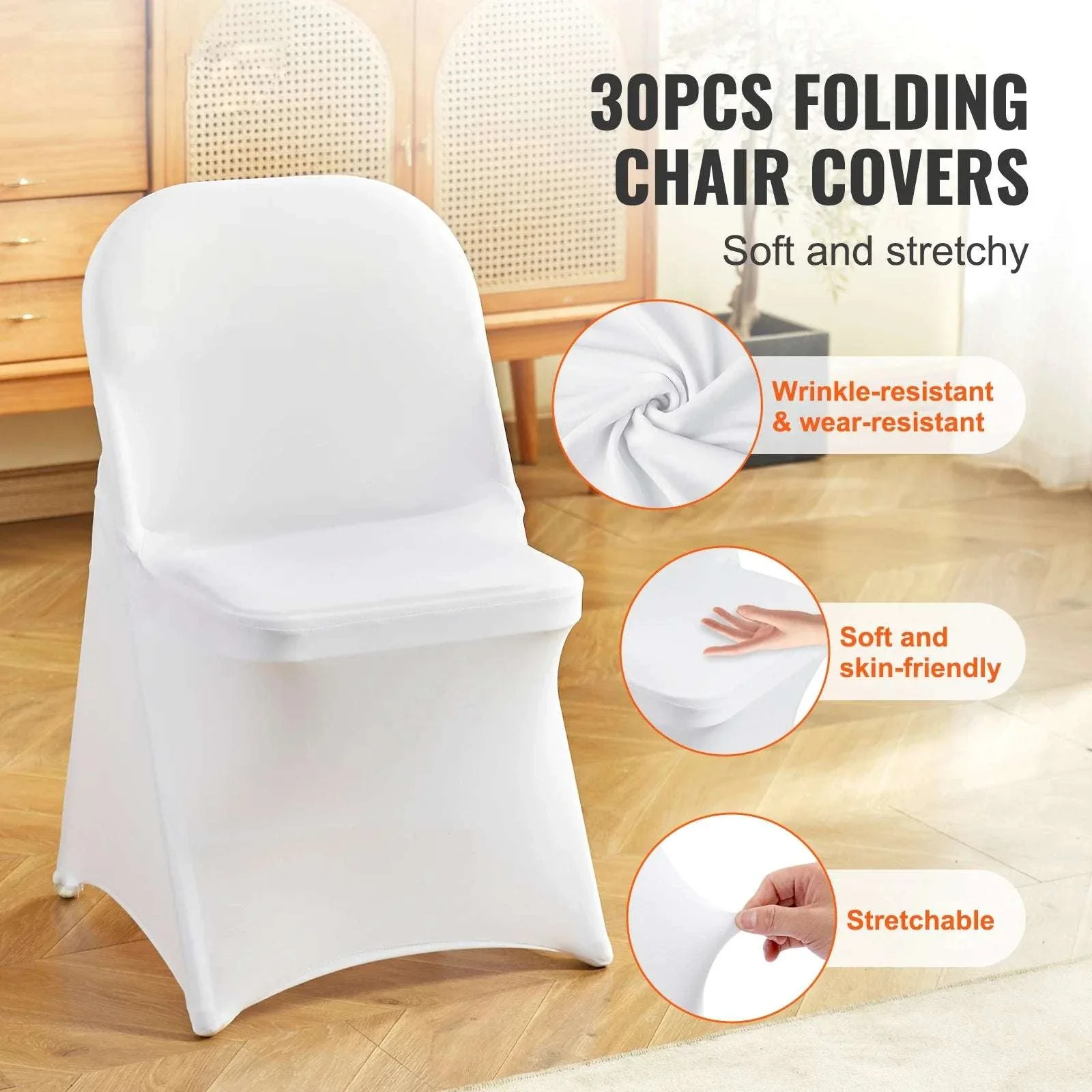 Stretch Spandex Chair Covers for Events, Weddings & Banquets - Image 2