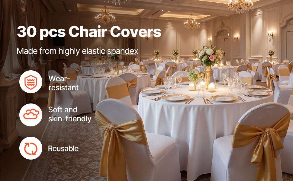 Stretch Spandex Chair Covers for Events, Weddings & Banquets - Image 8