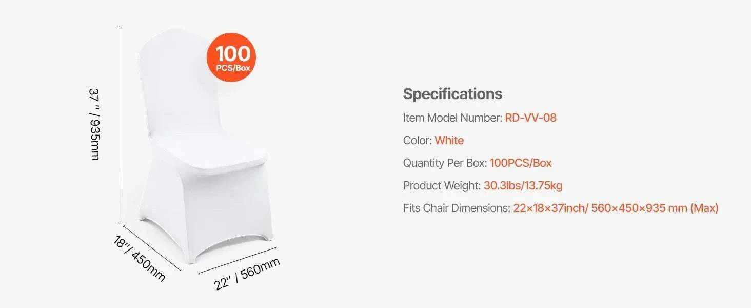 Stretch Spandex Chair Covers for Weddings & Events (12–100 Pack) - Image 16