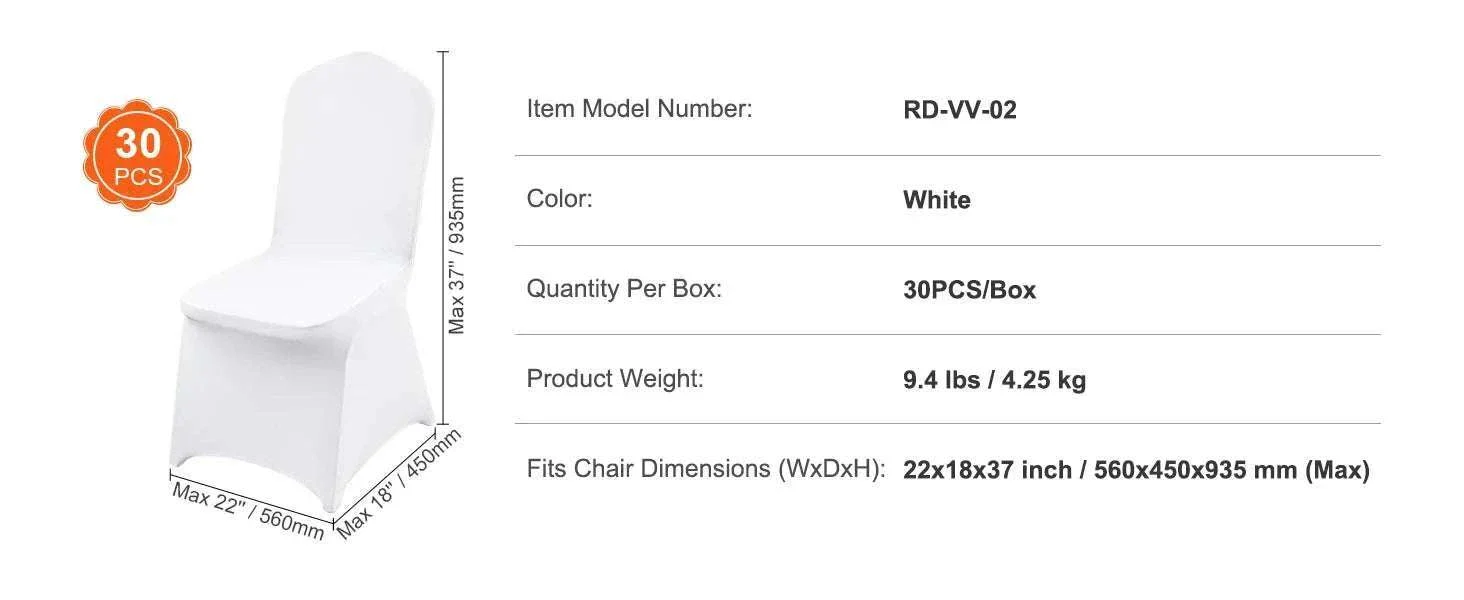 Stretch Spandex Chair Covers for Weddings & Events (12–100 Pack) - Image 18