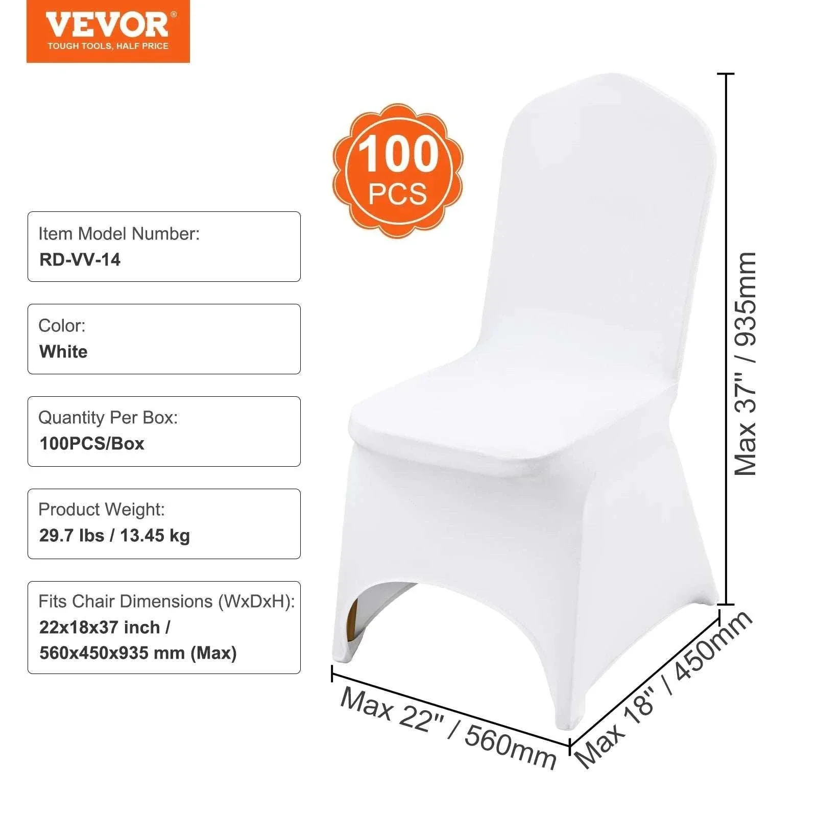 Stretch Spandex Chair Covers for Weddings & Events (12–100 Pack) - Image 21