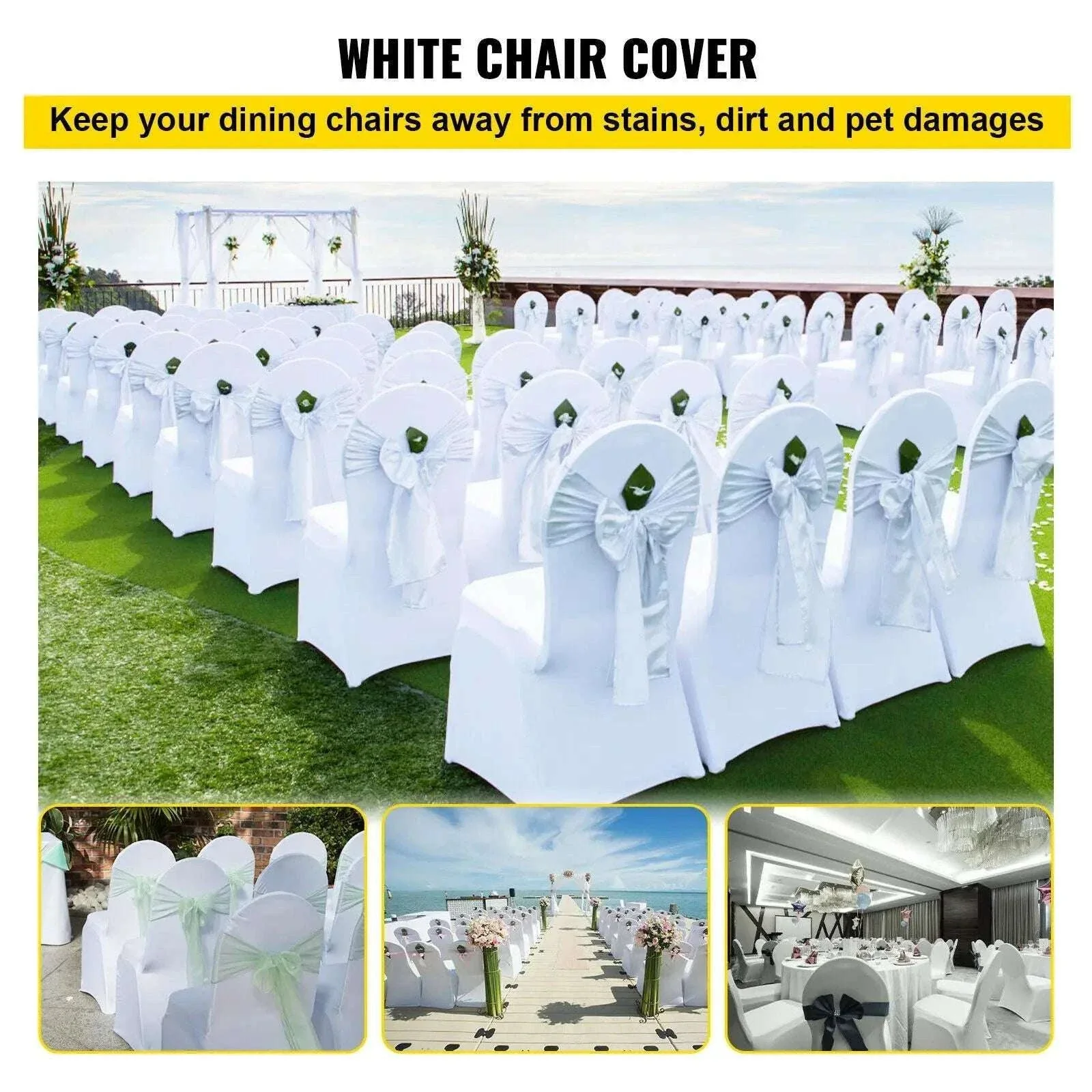 Stretch Spandex Chair Covers for Weddings & Events (12–100 Pack) - Image 3