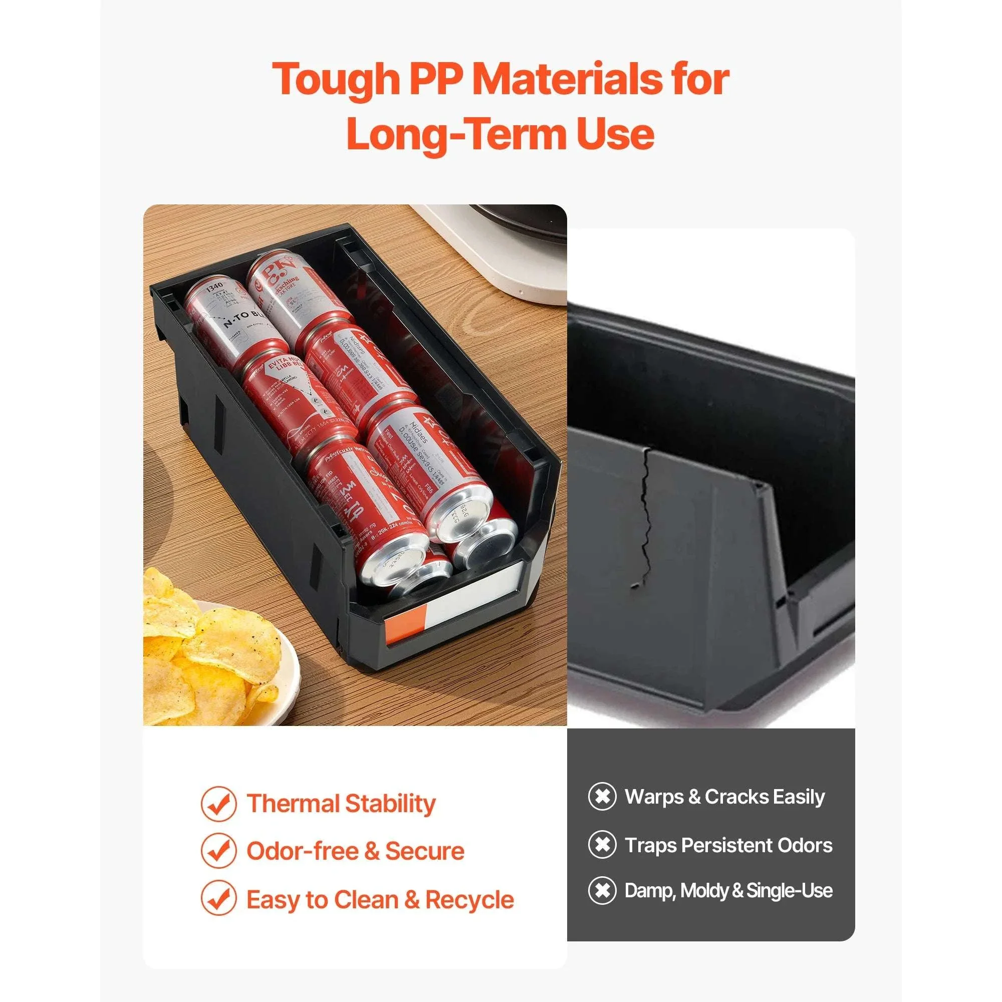 12-Pack Stackable Storage Bins with Front Access for Easy Organization - Image 3