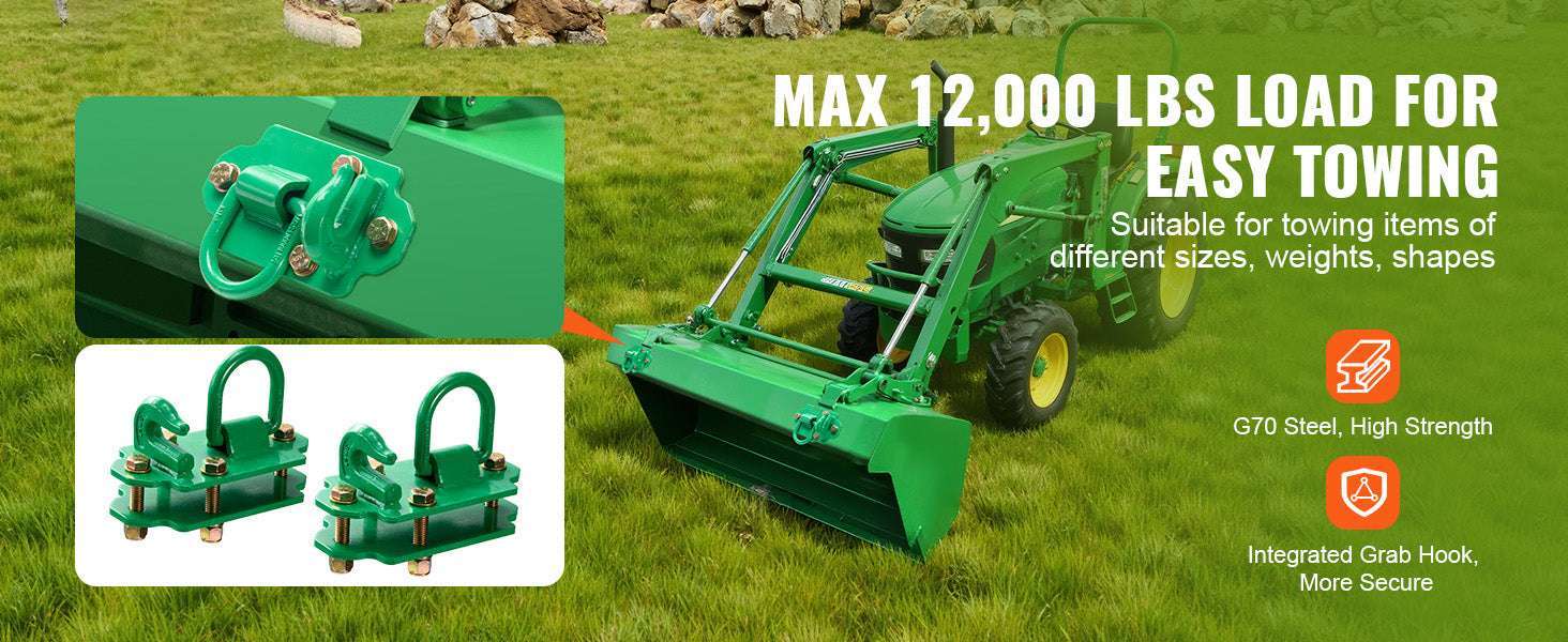 Heavy-Duty Tractor Bucket Hooks 2 Pack 12000–15000 lbs Capacity - Image 8