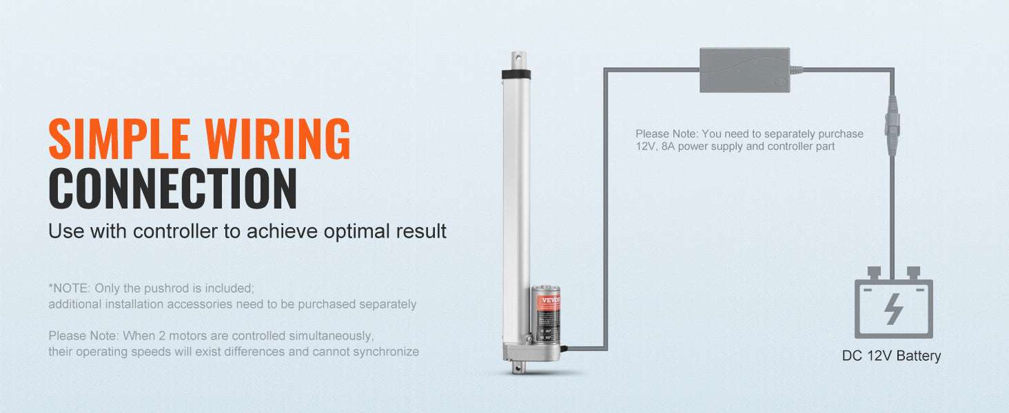 12V Linear Actuator 1000N Electric Motor with Multiple Stroke Options - Image 12