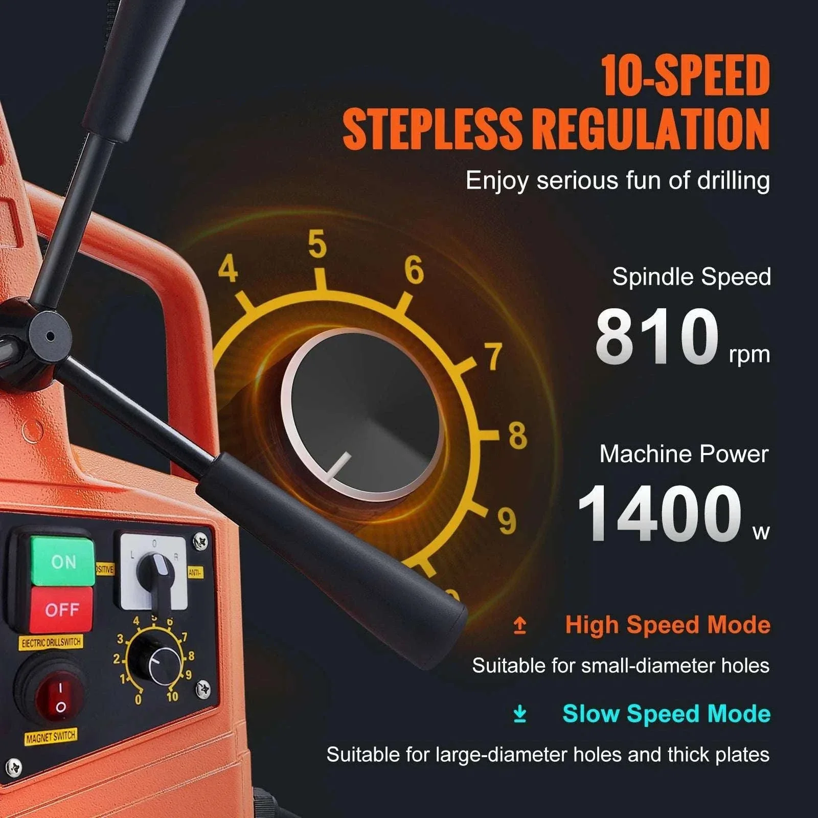 Magnetic Drill Press 1300W–1550W Core Drill with 40mm Capacity - Image 3
