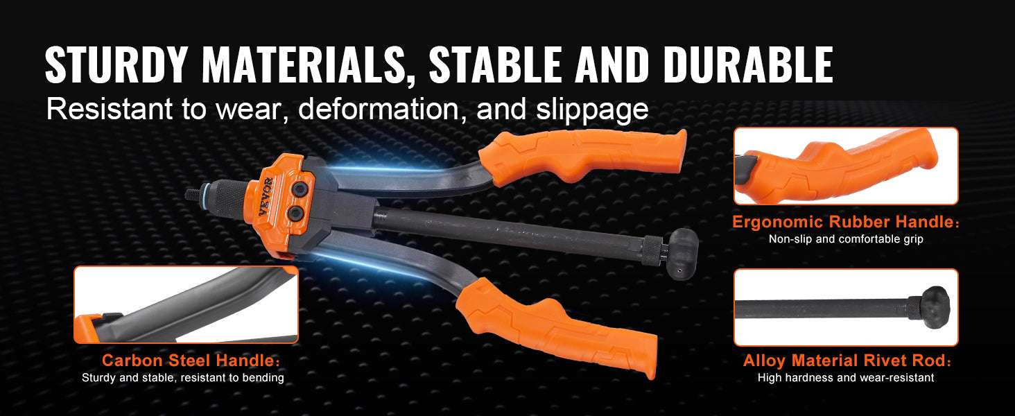 Rivet Nut Tool Kit 14"/16" with Mandrels & 70–186pcs Rivnuts - Image 12
