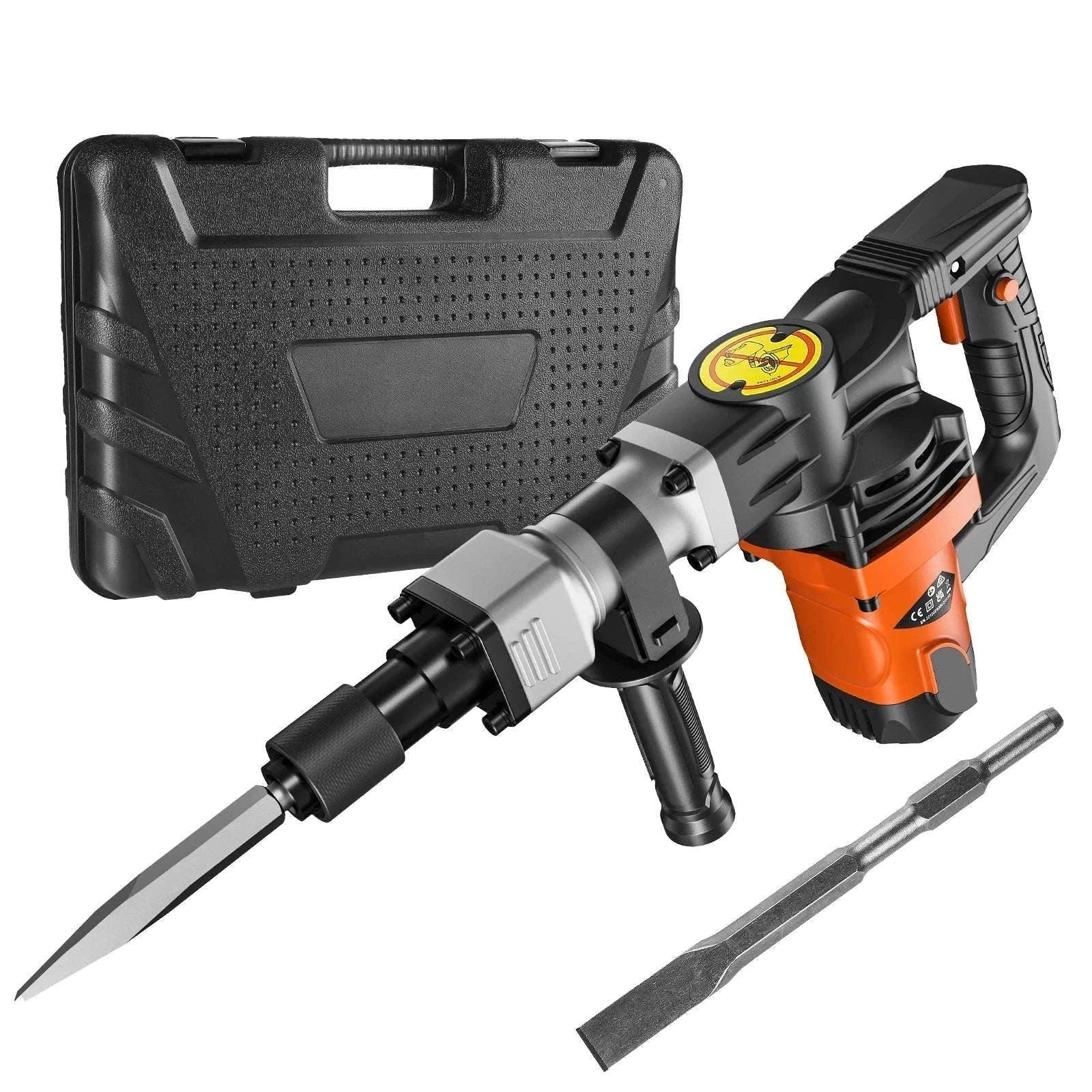 1400W Electric Demolition Jack Hammer with 2 Chisels