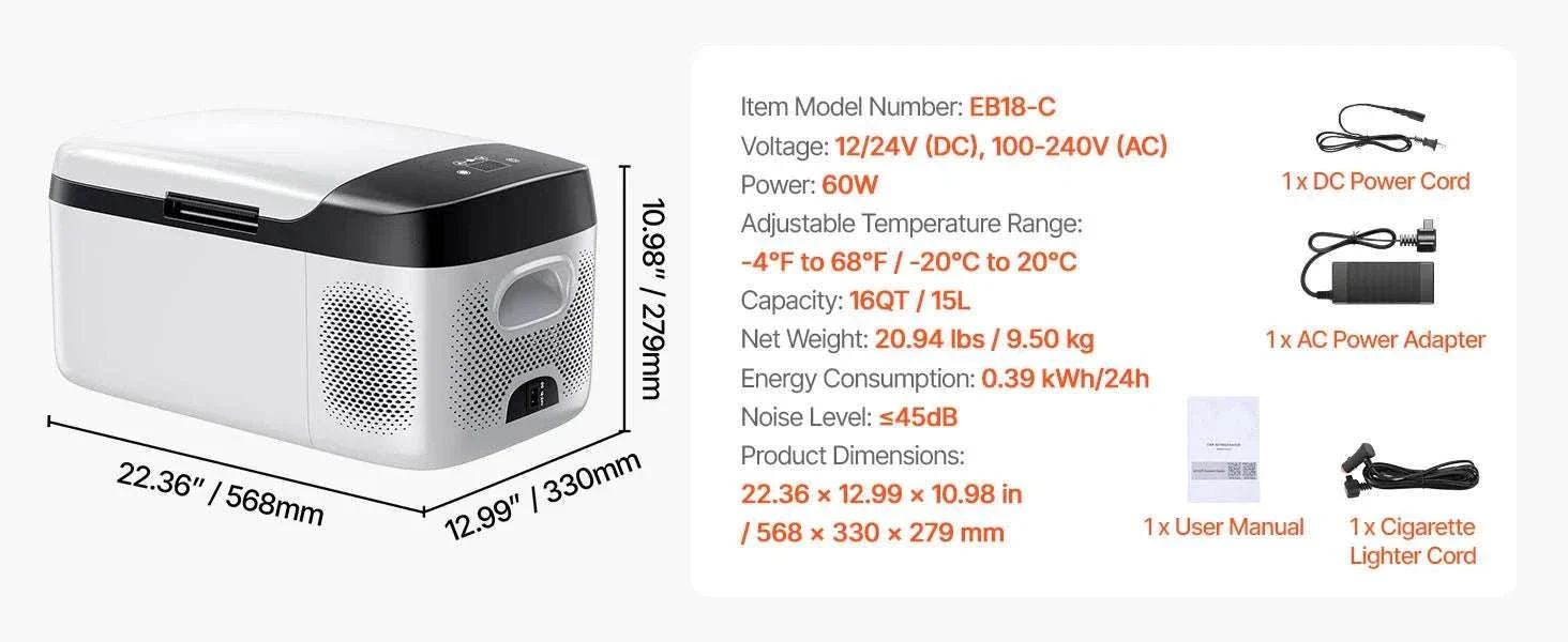 Portable 12V Car Fridge Cooler Freezer 15–55L with App Control - Image 15