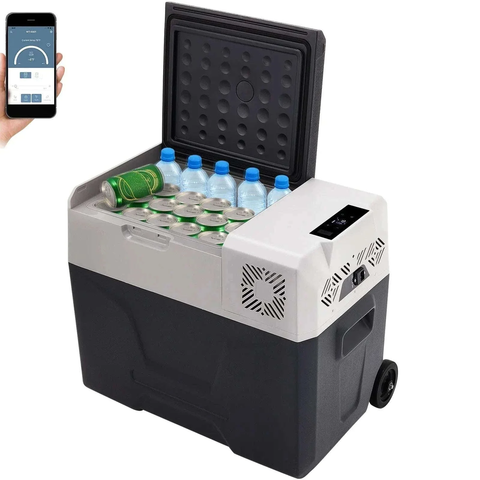 Portable 12V Car Fridge Cooler Freezer 15–55L with App Control - Image 22