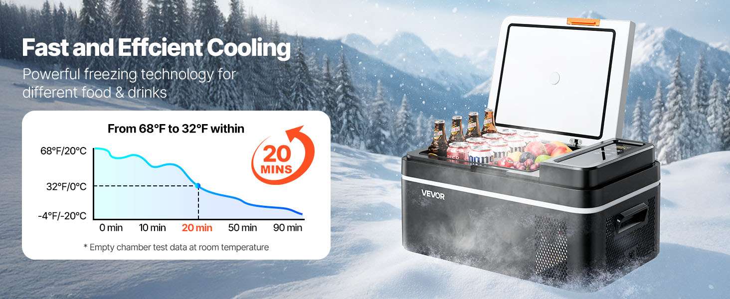 Portable 12V Car Fridge Cooler Freezer 15–55L with App Control - Image 9