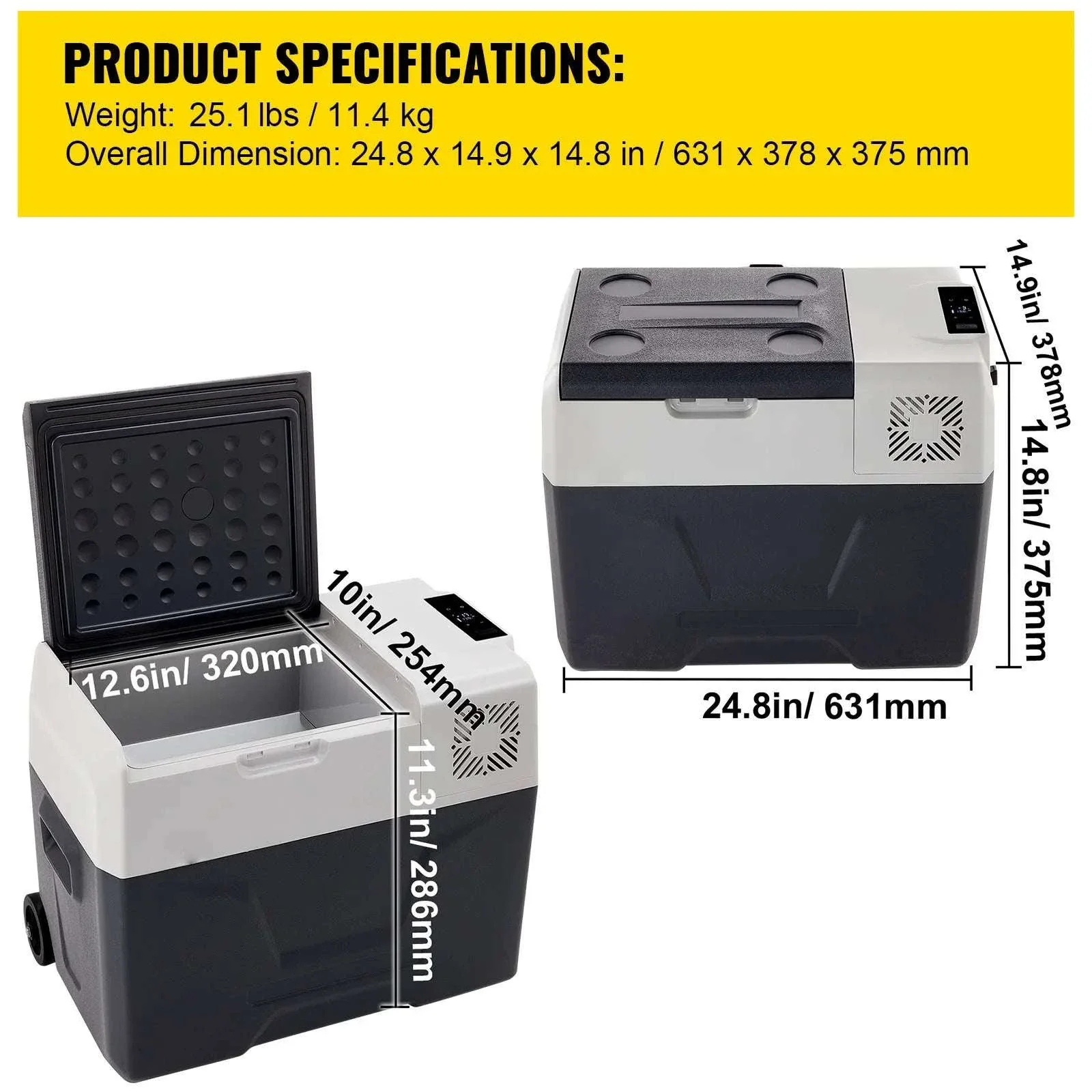 Portable Car Fridge Freezer 15L–55L Electric Cooler 12V/24V & AC - Image 16