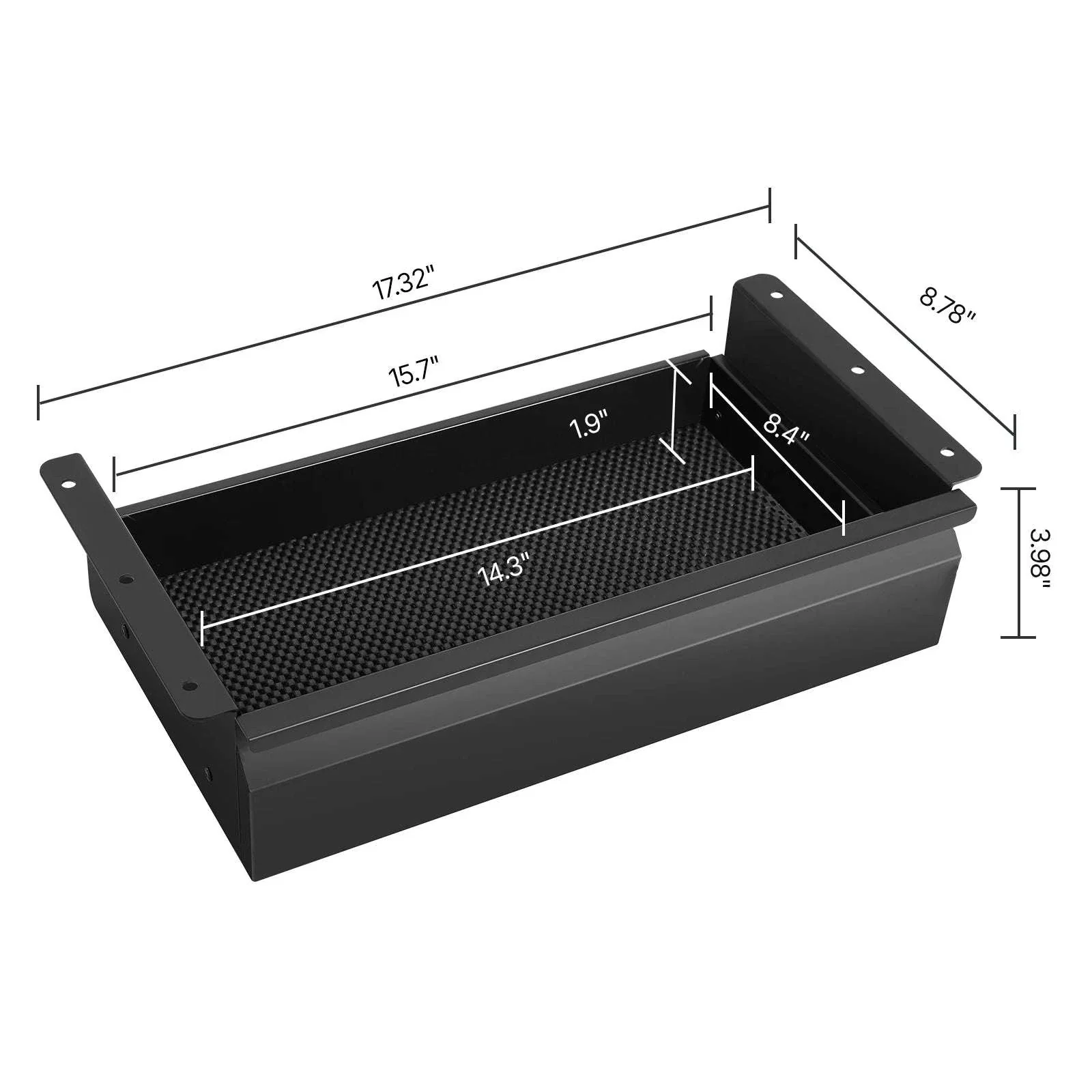 Under Desk Sliding Storage Drawer Organizer for Clean Workspace - Image 23
