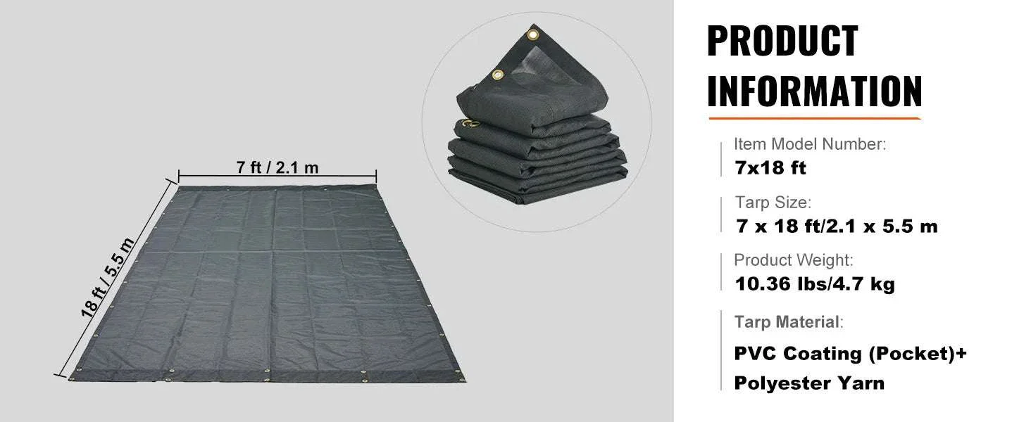 Heavy Duty Dump Truck Mesh Tarp PVC Coated with Reinforced Webbing - Image 16