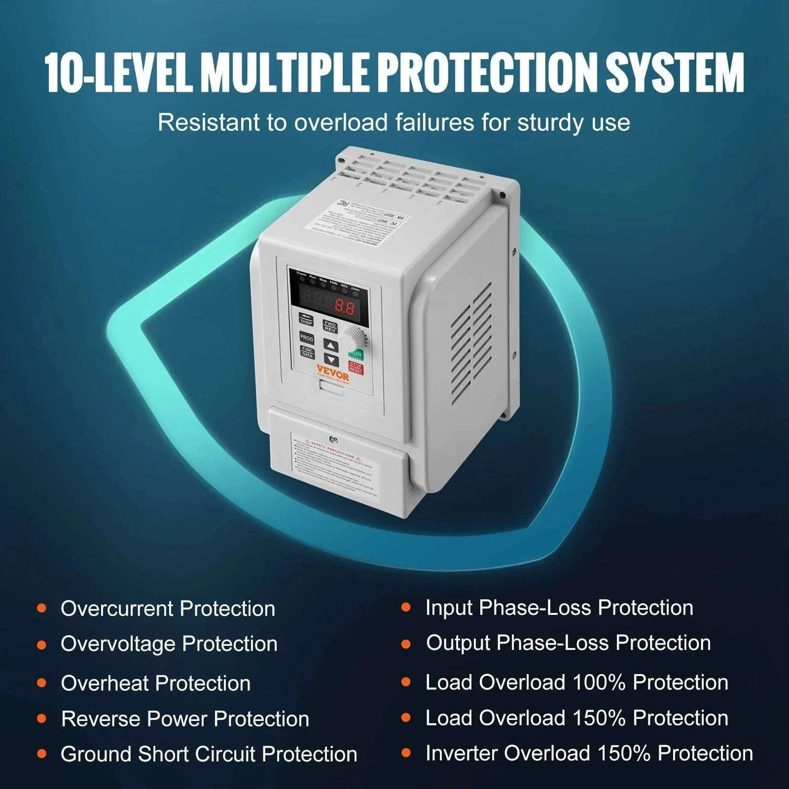 2.2KW VFD Inverter 220V 3 Phase Motor Speed Controller 10A - Image 4