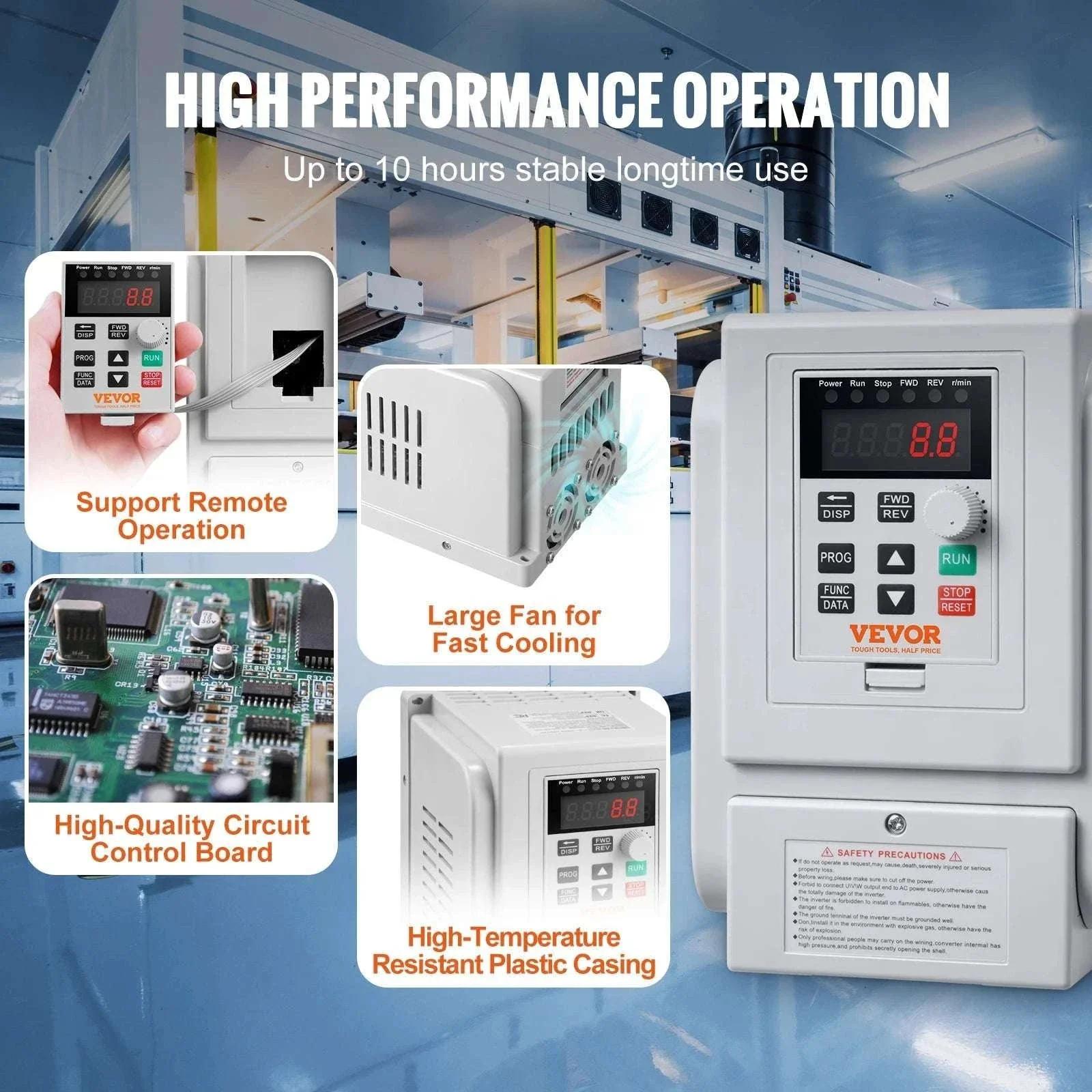 2.2KW VFD Inverter 220V 3 Phase Motor Speed Controller 10A - Image 5