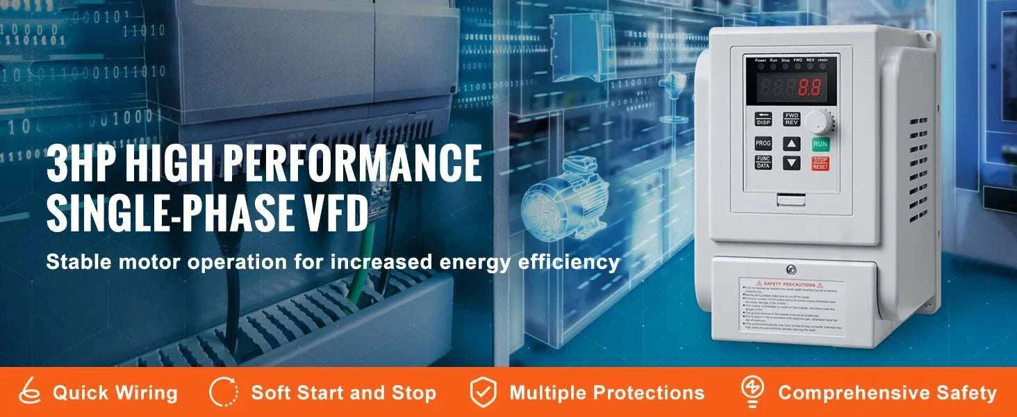 2.2KW VFD Inverter 220V 3 Phase Motor Speed Controller 10A - Image 8
