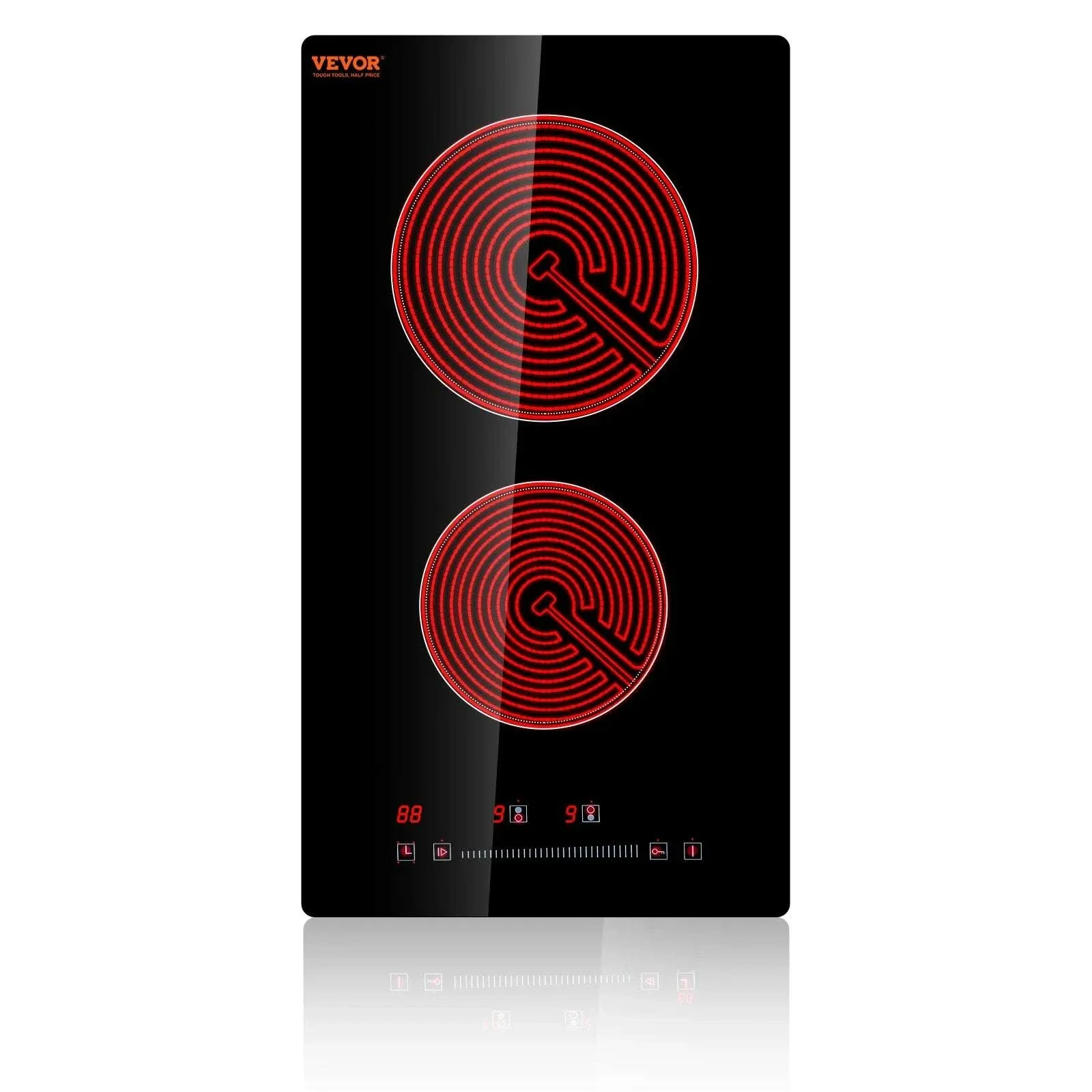 Built-In Electric Cooktop Ceramic Glass 2–5 Burner Stove - Image 18