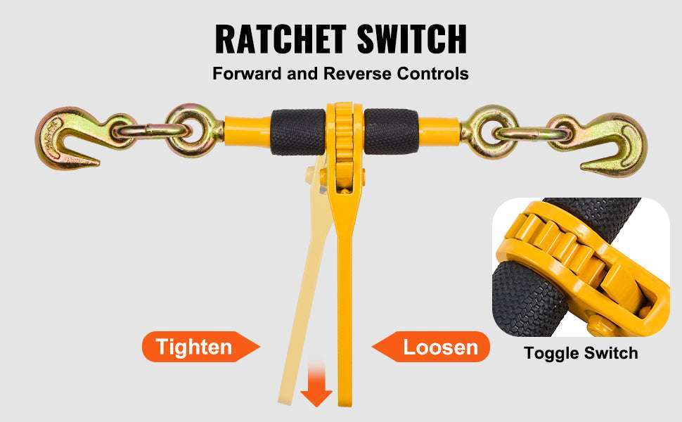 Ratchet Chain Load Binder 1/4"–5/16" Heavy Duty Tie-Down - Image 11
