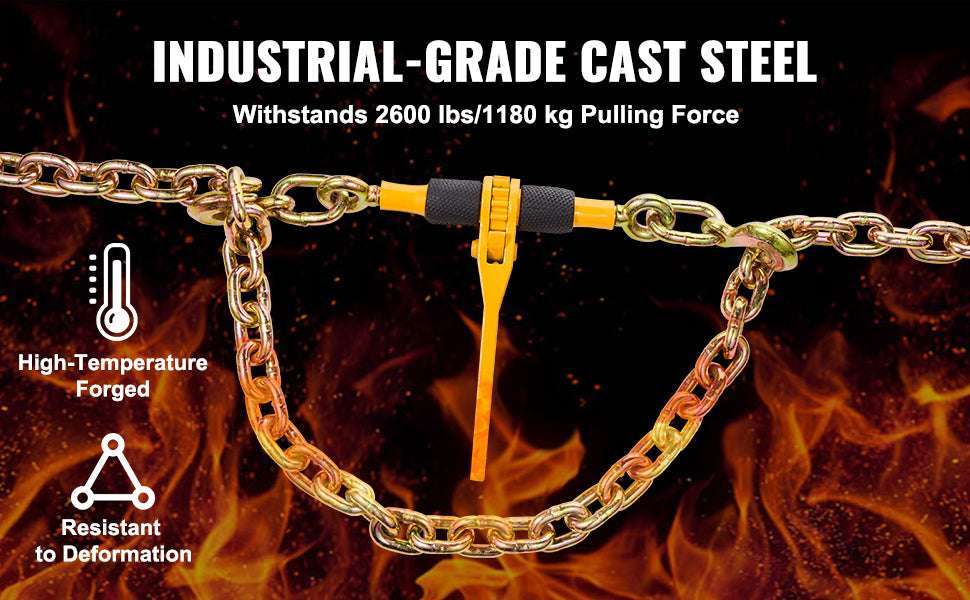 Ratchet Chain Load Binder 1/4"–5/16" Heavy Duty Tie-Down - Image 9