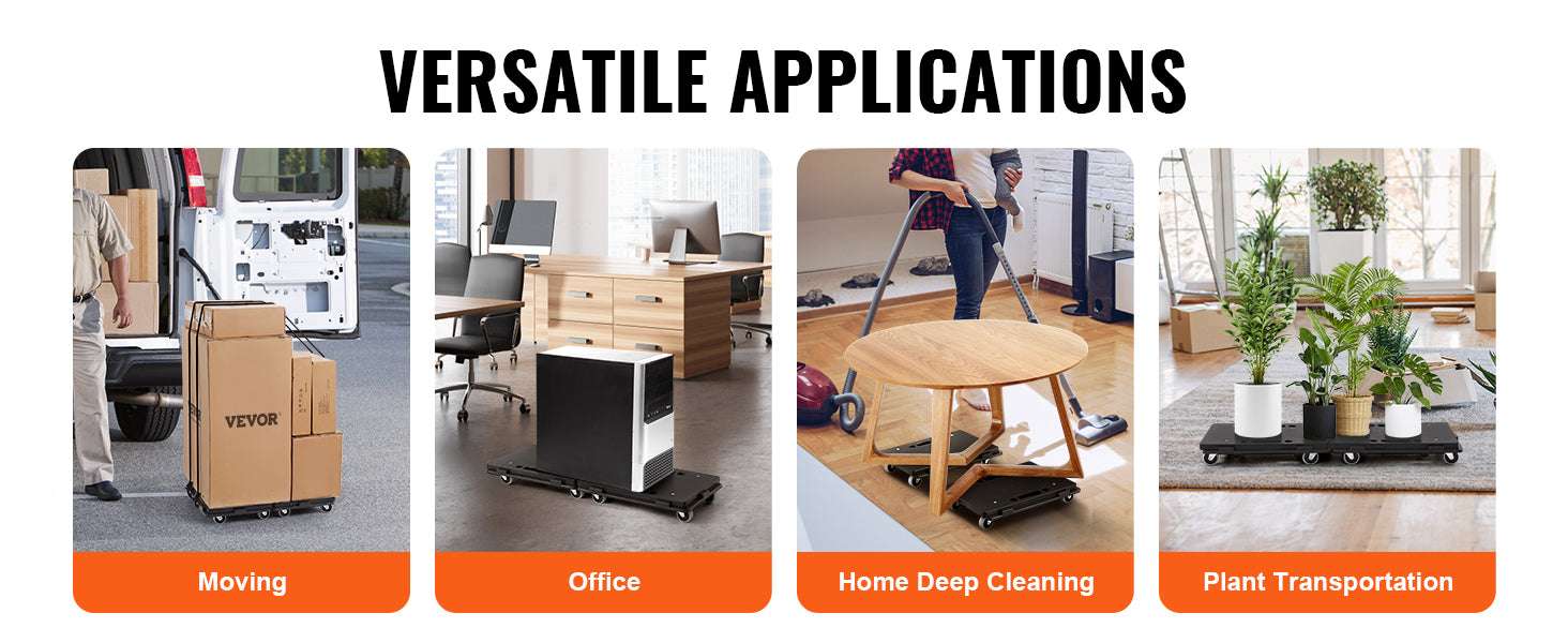 2 Pack Furniture Dolly Movers 500 lbs Each with Wheels - Image 11