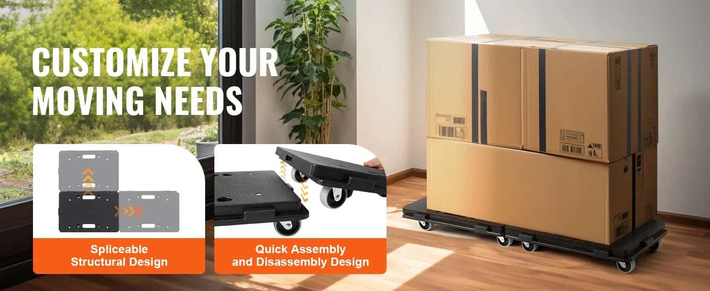 2 Pack Furniture Dolly Movers 500 lbs Each with Wheels - Image 8