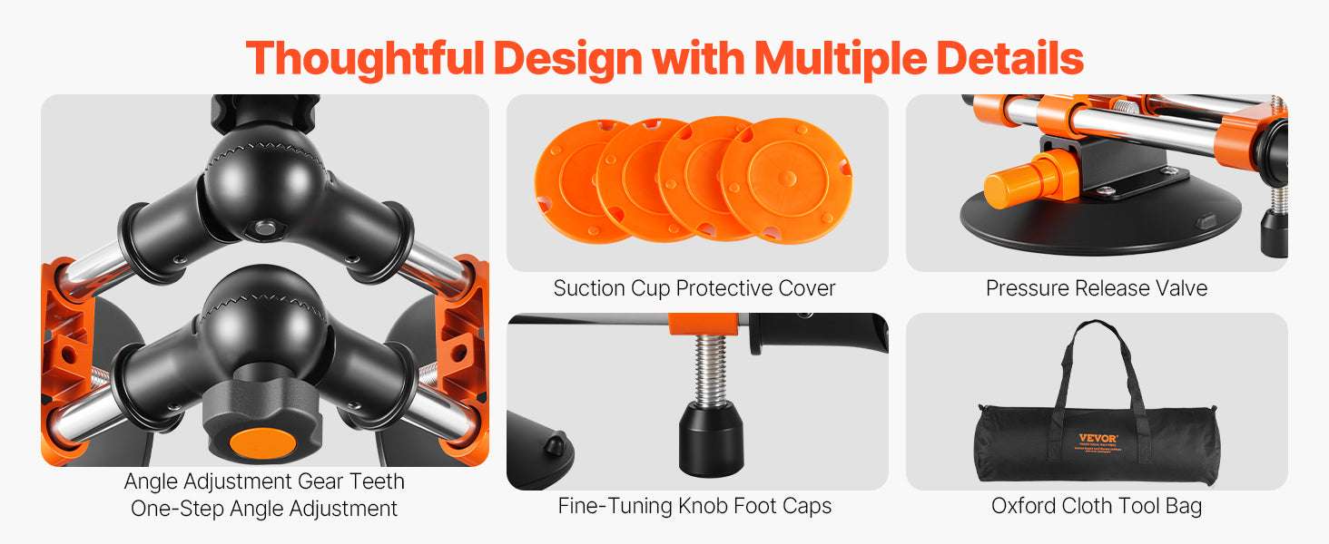 Adjustable Granite Seam Setter 2-Pack with 6in Suction Cups - Image 12