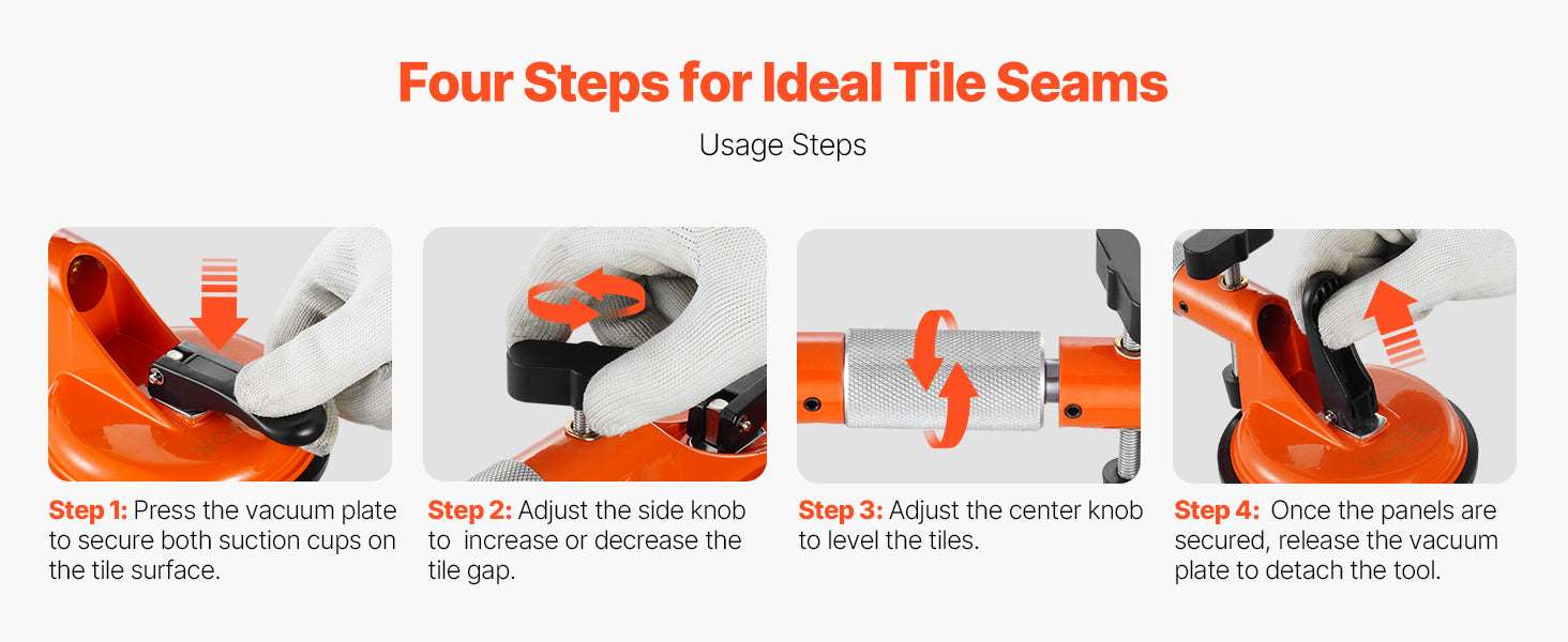 Adjustable Tile Seam Setter 2-Pack with 5in Suction Cups - Image 11