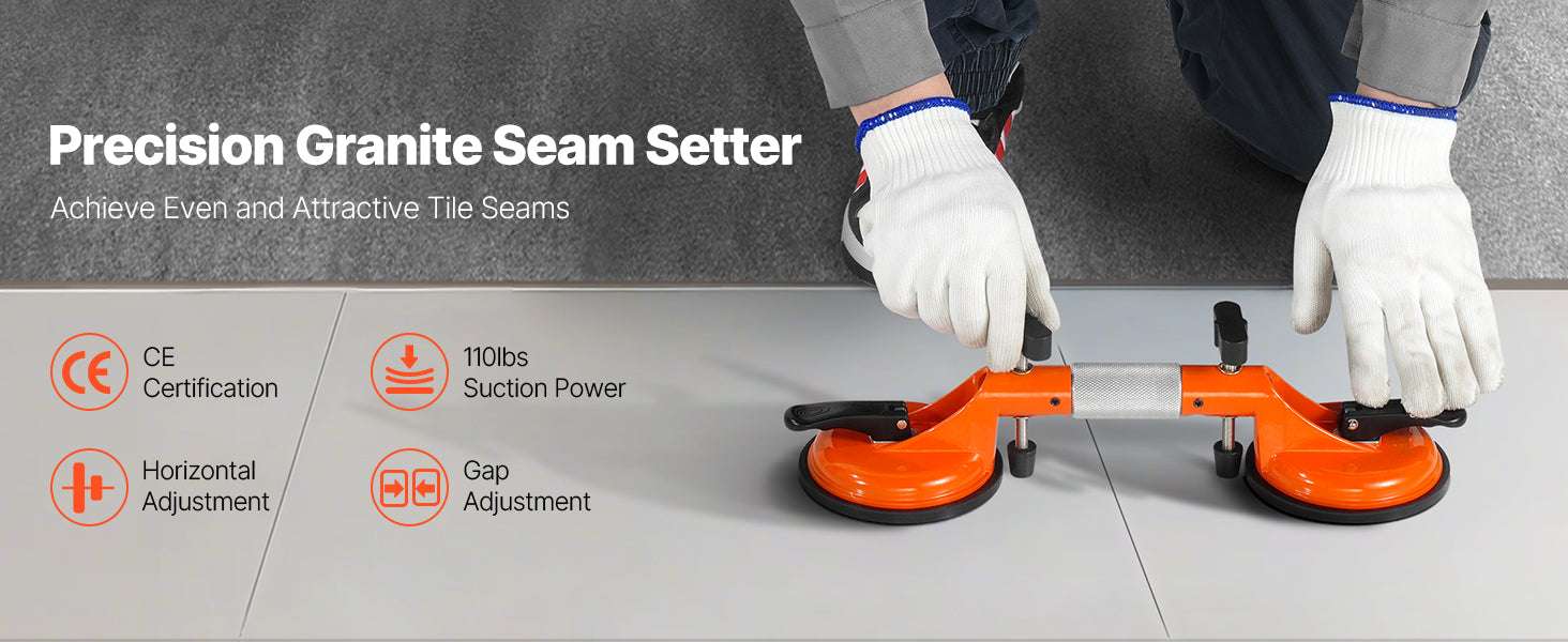 Adjustable Tile Seam Setter 2-Pack with 5in Suction Cups - Image 8