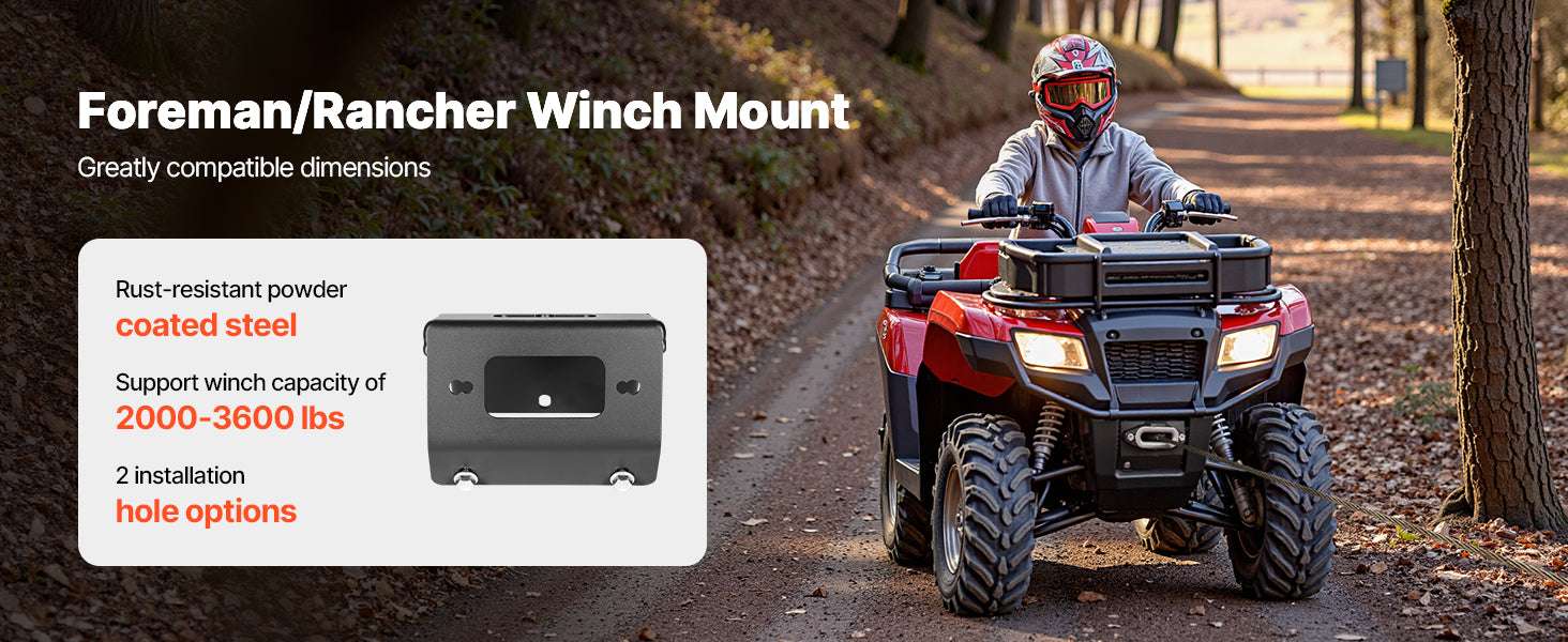 2000–3600 lbs Winch Hitch Mount for ATV Recovery and Towing - Image 8