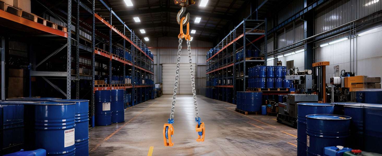 2000–2200 lbs Drum Lifting Chain Sling with Secure Hooks - Image 13