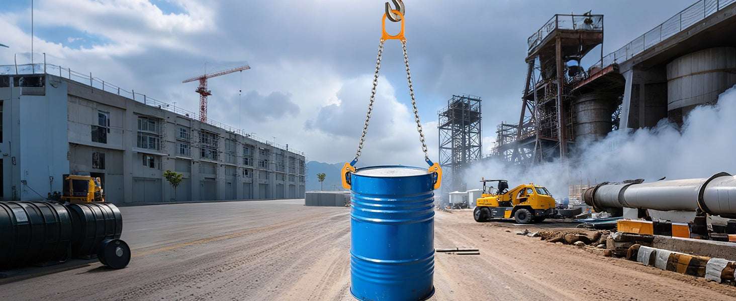 2000–2200 lbs Drum Lifting Chain Sling with Secure Hooks - Image 14