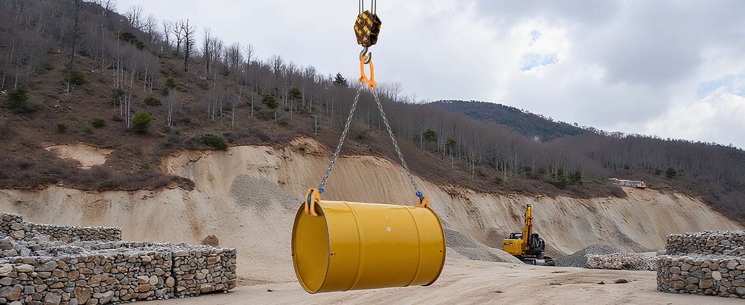 2000–2200 lbs Drum Lifting Chain Sling with Secure Hooks - Image 15