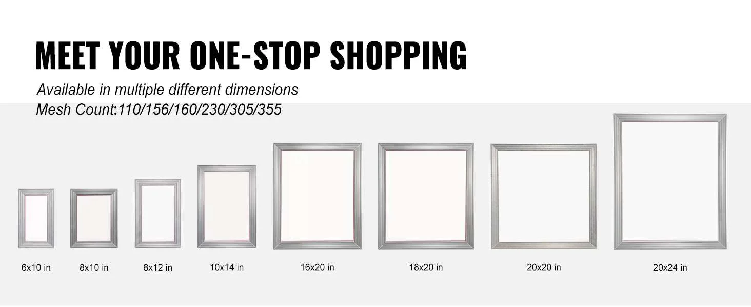 20x24 Inch Aluminum Screen Printing Frame with 305 Mesh Nylon - Image 14