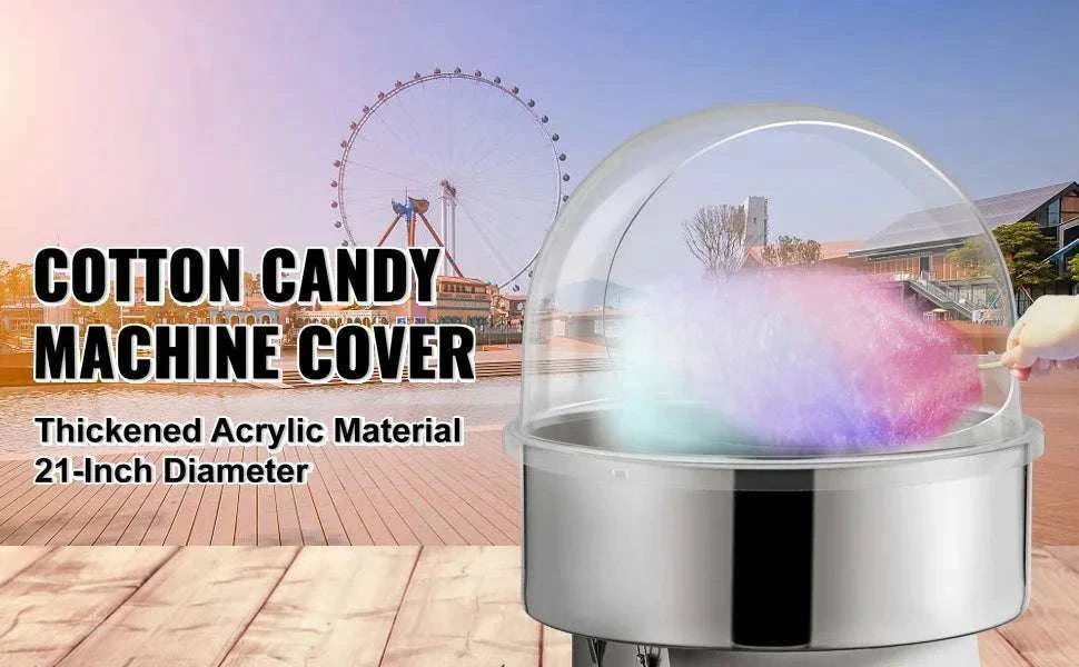 21" Cotton Candy Machine Cover Clear Acrylic Bubble Shield Dome - Image 8