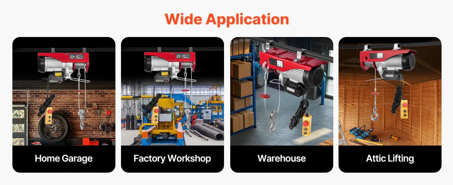 Electric Hoist 2200 lbs with Wireless & Wired Control Crane - Image 12