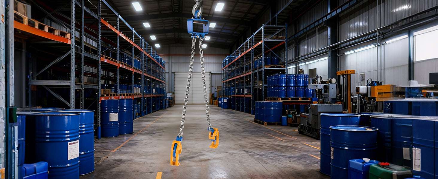 2200 lb Drum Lifting Chain Sling G80 with Security Hook - Image 13