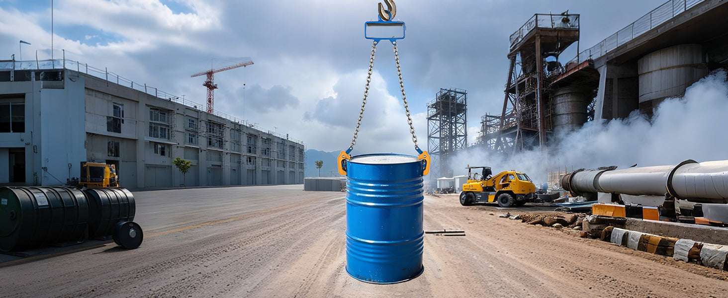 2200 lb Drum Lifting Chain Sling G80 with Security Hook - Image 14