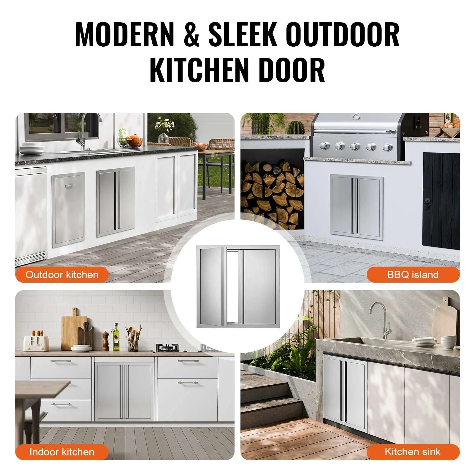 24x24 Inch Stainless Steel BBQ Access Door with Recessed Handles - Image 6