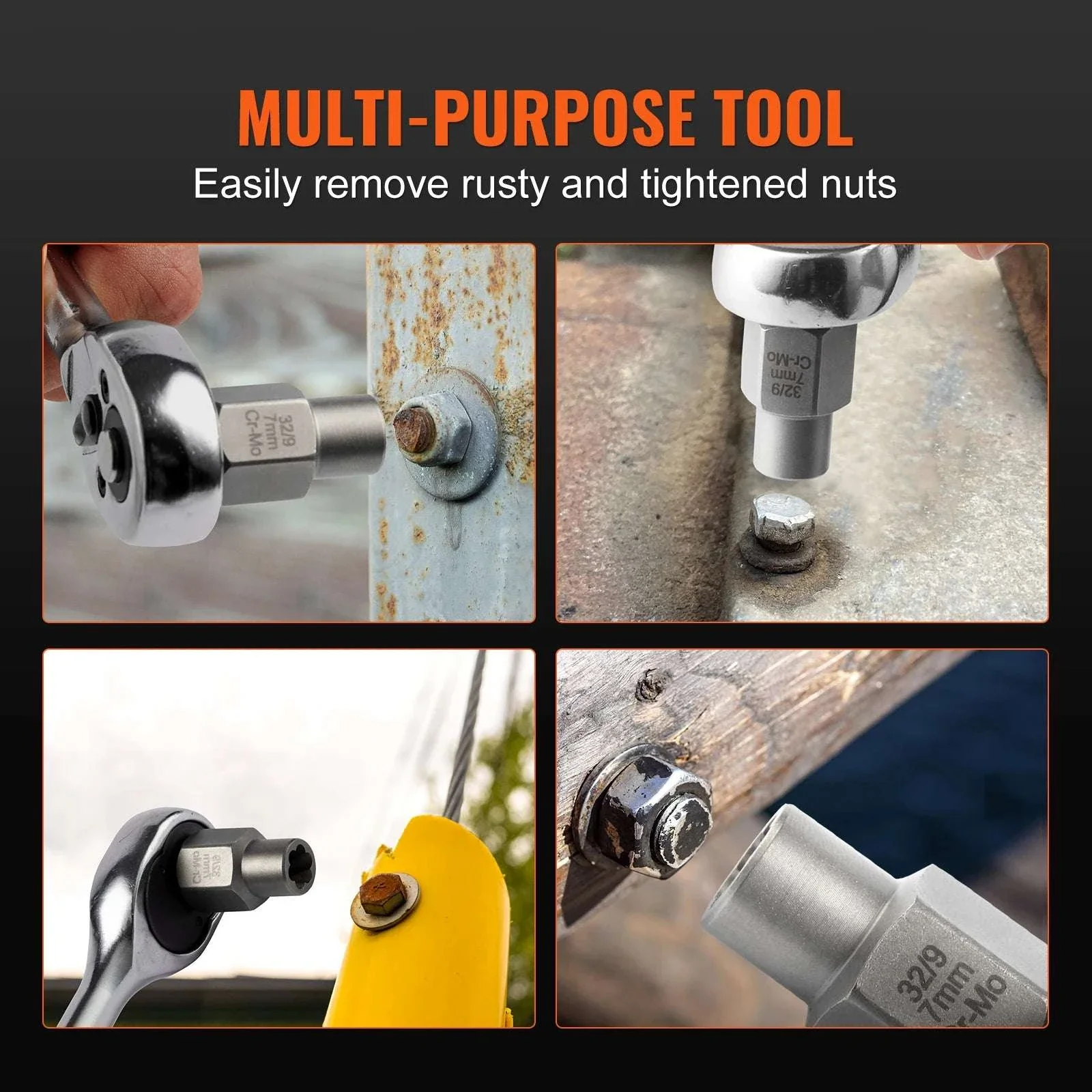 29-Piece Bolt Extractor Set for Removing Stripped & Rusted Nuts - Image 5