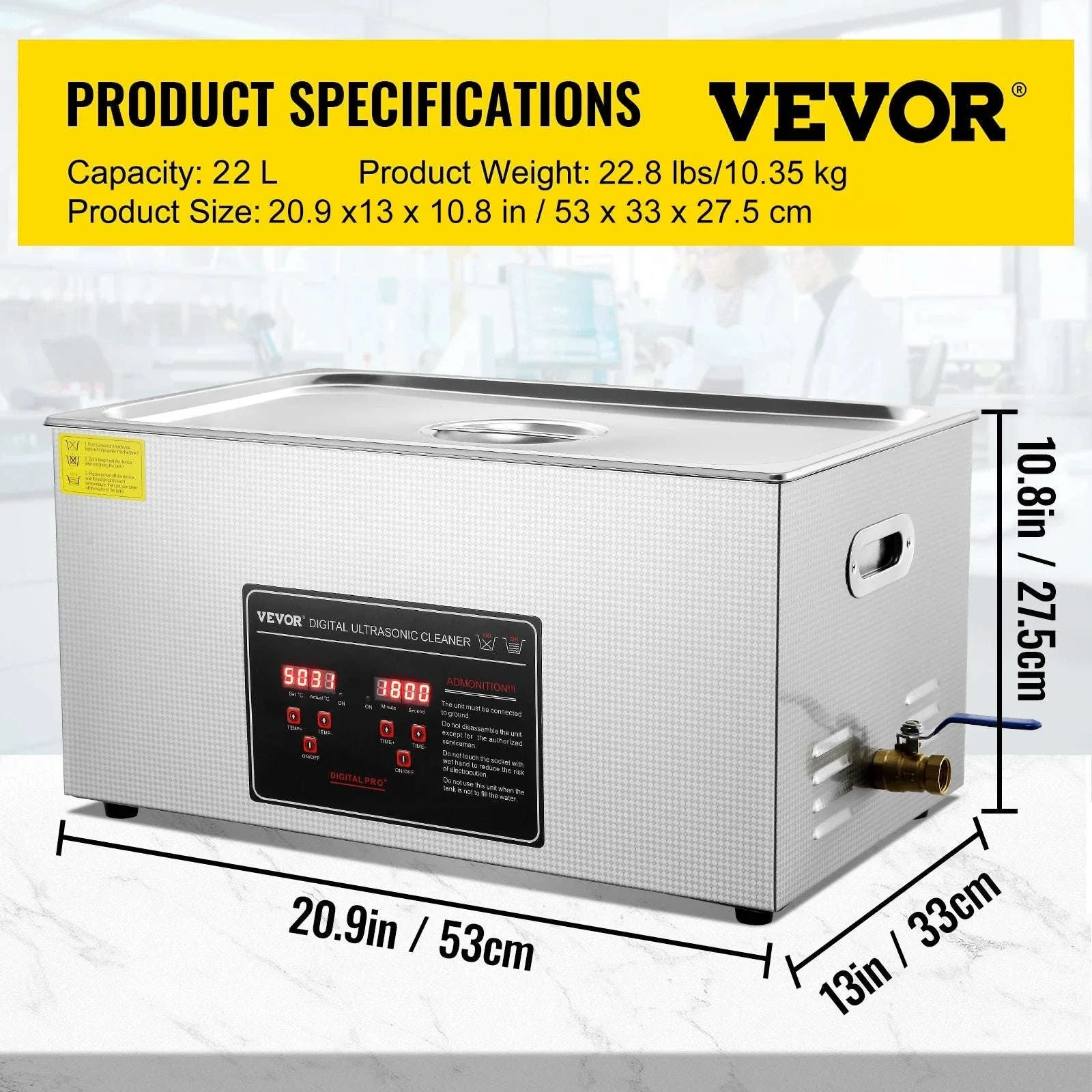 Professional Ultrasonic Cleaner for Jewelry, Glasses and Tools - Image 22