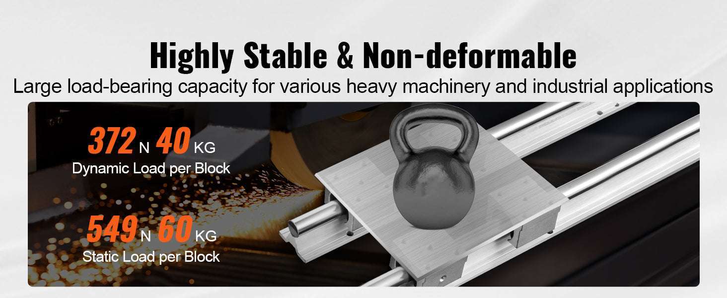 SBR Linear Guide Rail Kit with 4 Bearing Blocks for CNC & DIY - Image 9