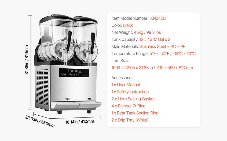 Commercial Slushy Machine 1–3 Tanks 3–36L Frozen Drink Maker - Image 18