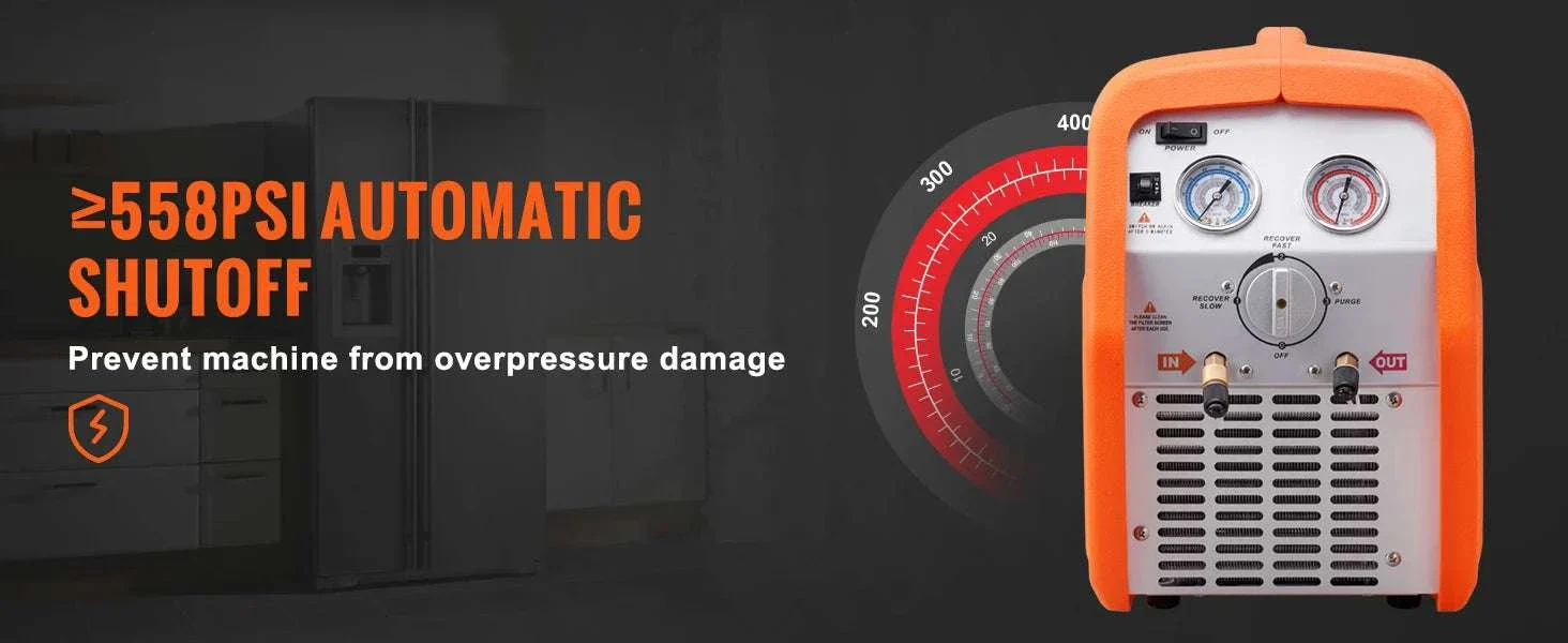 3/4HP–1HP Refrigerant Recovery Machine for AC & Automotive HVAC - Image 11