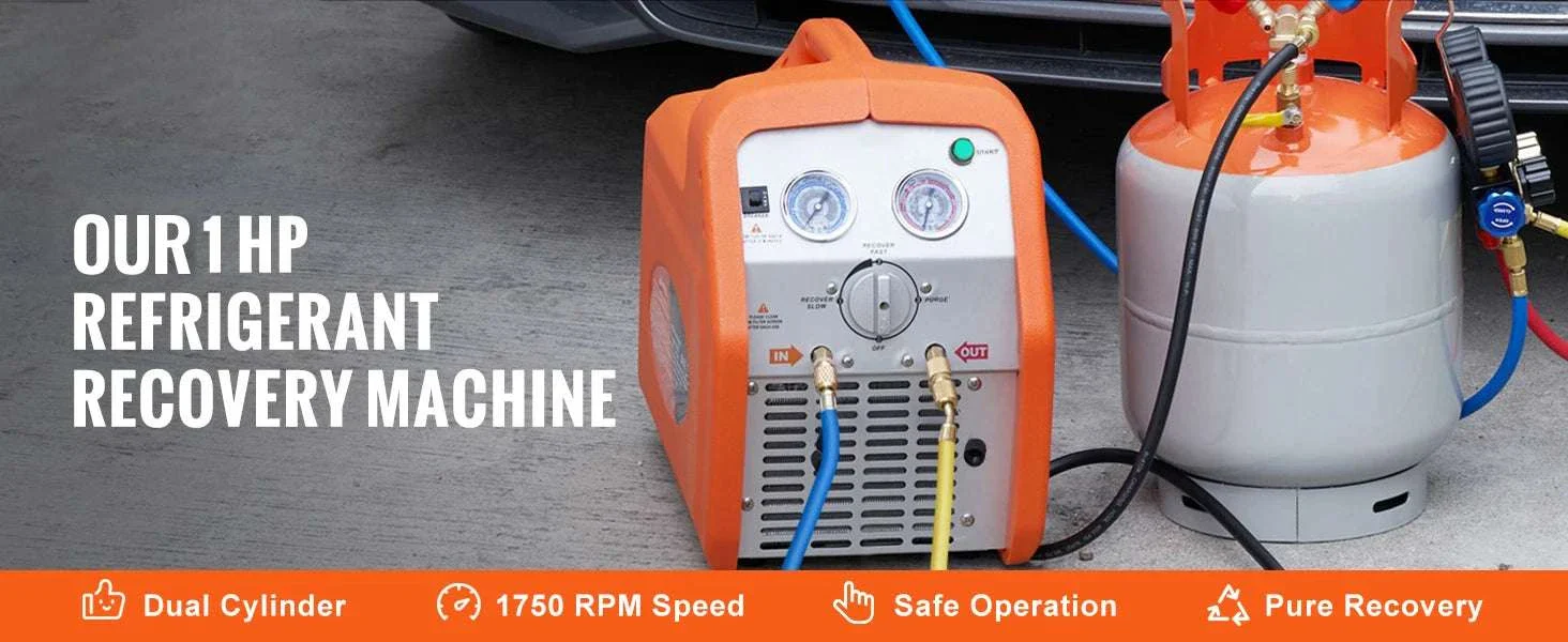 3/4HP–1HP Refrigerant Recovery Machine for AC & Automotive HVAC - Image 20