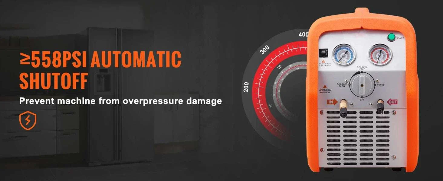 3/4HP–1HP Refrigerant Recovery Machine for AC & Automotive HVAC - Image 23